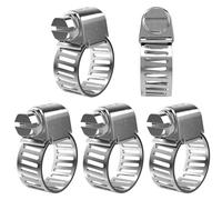 Lumonic 5x 13-19mm Collier de serrage en acier inoxydable V2A 201 I Collier de serrage réglable à visser I Pour tuyaux flexibles Lave-linge Voiture Auto Maison Jardin