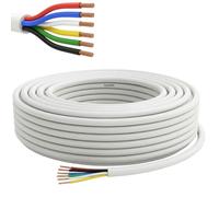 Lumonic 6x0,34mm² RGBW CCT LED Ligne de contrôle 200m | câble gainé 6 fils flexible | LiYY Extension, Câble d'alimentation, Câble d'alimentation LED, Câble de commande