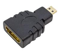 Lumonic Adaptateur micro HDMI Full HD I HDMI femelle - Adaptateur micro HDMI mâle avec contact doré I HDMI vers Micro HDMI pour téléphones portables, appareils photo et tablettes