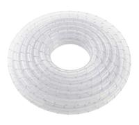 Lumonic Bande en Spirale 15mm Transparent | 20m | Gaine pour câble 12-75mm | Flexible, Robuste & découpable | Bureau, Automobile, Industrie
