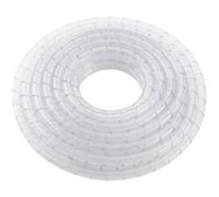 Lumonic Bande en Spirale 6mm Transparent | 20m | Gaine pour câble 4-50mm | Flexible, Robuste & découpable | Bureau, Automobile, Industrie