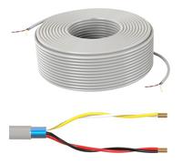 Lumonic Câble téléphonique JYSTY gris | 2x2x0,6mm CCA | 25m | code couleur & blindé | Marquage au mètre | Câble de télécommunication, Câble de raccordement téléphonique