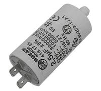 Lumonic Condensateur de démarrage 416.17.03 B [incl. fiche 6,3x0,8mm] | Condensateur moteur 2,5µF 450V 28x55mm I Condensateur dans boîtier plastique i