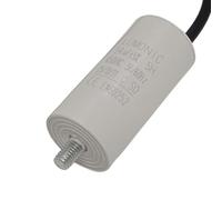 Lumonic Condensateur de démarrage avec Fil 25cm I 14µF 450V I 34x70mm I 14uF I Condensateur de moteur avec boîtier en plastique I Condensateur de serv