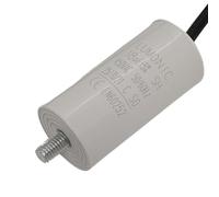 Lumonic Condensateur de démarrage avec Fil 25cm I 18µF 450V I 34x70mm I 18uF I Condensateur de moteur avec boîtier en plastique I Condensateur de serv