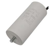 Lumonic Condensateur de démarrage avec Fil 25cm I 60µF 450V I 45x100mm I 60uF I Condensateur de moteur avec boîtier en plastique I Condensateur de ser