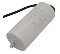 Lumonic Condensateur de démarrage avec Fil 25cm I 70µF 450V I 50x110mm I 70uF I Condensateur de moteur avec boîtier en plastique I Condensateur de ser