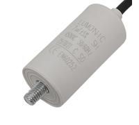 Lumonic Condensateur de démarrage avec Fil 25cm I 7µF 450V I 30x60mm I 7uF I Condensateur de moteur avec boîtier en plastique I Condensateur de servic