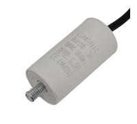 Lumonic Condensateur de démarrage avec Fil 25cm I 9µF 450V I 30x60mm I 9uF I Condensateur de moteur avec boîtier en plastique I Condensateur de servic