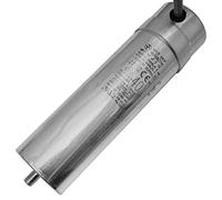 Lumonic Condensateur de démarrage Hydra MKP-500 40-C [incl. câble 40cm] | Condensateur moteur 40µF 420V 45x165mm I Condensateur avec boîtier métalliqu