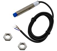 Lumonic Détecteur de proximité inductif 12mm NPN I Capteur de proximité à ouverture - IP67 I Capteur de proximité avec laiton nickelé & tension 6 à 36