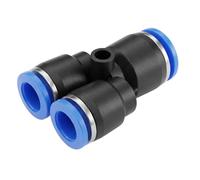 Lumonic I Tuyau PU Connecteur en Y Réduction I 10mm -> 2x8mm I Pièce en Y I Push-in I connecteur pneumatique I Distributeur en Y réducteur I Air comprimé