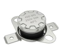 Lumonic Interrupteur thermique 40°C Contact NC 250V 10A Interrupteur de température thermostat KSD301 Bimétal Protection thermique