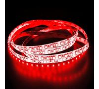 Lumonic LED Strip 5m Rouge Bande LED 24V IP65 600LEDs 120 LED/m SMD2835 I LED Stripe I LED Stripe 500cm, bande LED, bande lumineuse LED