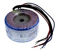 Lumonic transformateur toroïdal Transformateur 100VA 2x12V pour audio, industriels, halogènes et sur rails - 230V tension d'entrée - 24V tension secondaire - Modèle RSO-825026