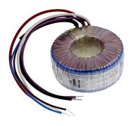 Lumonic transformateur toroïdal Transformateur 100VA 2x12V pour audio, industriels, halogènes et sur rails - 230V tension d'entrée - 24V tension secondaire - Modèle RSO-826026