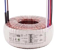 Lumonic transformateur toroïdal Transformateur 100VA 2x9V pour audio, industriels, halogènes et sur rails - 230V tension d'entrée - 18V tension secondaire - Modèle RSO-826025