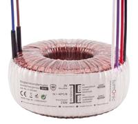 Lumonic transformateur toroïdal Transformateur 30VA 2x24V pour audio, industriels, halogènes et sur rails - 230V tension d'entrée - 48V tension secondaire - Modèle RTO-826011