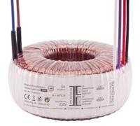 Lumonic transformateur toroïdal Transformateur 30VA 2x6V pour audio, industriels, halogènes et sur rails - 230V tension d'entrée - 12V tension secondaire - Modèle RSO-826006