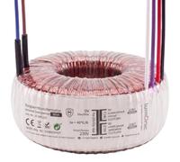 Lumonic transformateur toroïdal Transformateur 50VA 2x12V pour audio, industriels, halogènes et sur rails - 230V tension d'entrée - 24V tension secondaire - Modèle RSO-826020
