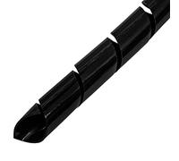 Lumonic Tuyau de câble spiralé Noir 10m I Ruban spiralé 10mm pour câbles de 7,5-60mm diamètre I Protection Flexible de Tuyau de câble pour Usage privé & Industriel