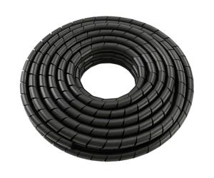 Lumonic Tuyau de câble spiralé Noir 20m I 24mm Ruban spiralé pour câbles avec 20-130mm diamètre I Protection Flexible de Tuyau de câble pour Usage privé & Industriel