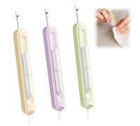 LUMOOM 3 Morceaux De SéParateur De Couture, 2 en 1 Le Fil à Aiguille Et La Panne De Couture, Outils à Coudre à Double Face avec Une Balle De Protection, IdéAle pour La Couture à La Main