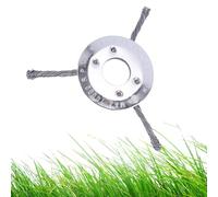 LUMOOM Acier en Acier Cutter Libre, Mauvaises Herbes pour tondeuses à Gazon, tête de Coupe-pelouse en Fil d'acier de 180 mm, pour Le Retrait Efficace la Mousse et Les Mauvaises Herbes (3 têtes)