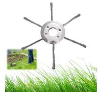 LUMOOM Acier en Acier Cutter Libre, Mauvaises Herbes pour tondeuses à Gazon, tête de Coupe-pelouse en Fil d'acier de 180 mm, pour Le Retrait Efficace la Mousse et Les Mauvaises Herbes (6 têtes)