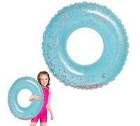 LUMOOM Bouée Gonflable, Anneau De Natation À Paillettes, Bouée D'Été pour Piscine Et Plage, Fête, Brassard À Paillettes pour Enfants Et Adolescents À Partir De 2 Ans (Bleu)