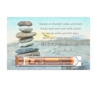 LUMOOM Emballage cadeau confirmation pour la cérémonie de la jeunesse, cadeau d'argent, emballage en bois avec tube à essai, cadeau en argent pour filles et garçons