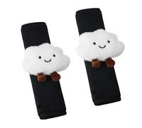 LUMOOM Lot de 2 coussinets de ceinture de sécurité de voiture pour enfants, protection de ceinture de sécurité, doux au toucher, poupée nuage, convient à toutes les ceintures de sécurité de voiture