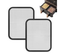 LUMOOM Lot de 2 protections anti-éclaboussures en acier inoxydable pour Cosori 8,5 l et Dual Blaze TwinFry 10 l, protection anti-éclaboussures magnétique à mailles fines, accessoires de friteuse à air