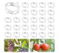 LUMOOM Lot de 200 pinces à tomates en plastique pour plantes grimpantes, tuteurs de tomates, plantes grimpantes, plantes grimpantes, plantes grimpantes, pinces à fleurs pour fixation de légumes et