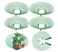 LUMOOM Lot de 4 supports pour fraises avec protection contre les escargots, râteau à fraises pour plantes de fraises, tour de plantation en spirale pour tomates et fraises, protection des tomates (A)