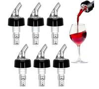 LUMOOM Lot de 6 becs verseurs de bouteilles, doseur de spiritueux, bec verseur, doseur de 4 cl pour bouteilles, vin, eau-de-vie, cocktails