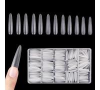 LUMOOM Paquete De 240 UñAs Postizas De Cobertura Completa Para UñAs De Gel, Extensiones De UñAs Mate, UñAs Artificiales Pegadas Con LíNeas GuíA Precisas, UñAs Postizas, UñAs Postizas