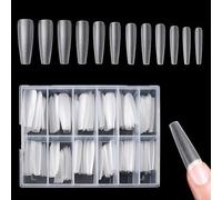 LUMOOM Paquete De 240 UñAs Postizas De Cobertura Completa Para UñAs De Gel, Extensiones De UñAs Mate, UñAs Artificiales Pegadas Con LíNeas GuíA Precisas, UñAs Postizas, UñAs Postizas