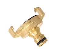 LUMOOM Raccord de tuyau en laiton de qualité supérieure 1/2" comme raccord de tuyau d'arrosage et adaptateur de tuyau d'arrosage, compatible avec les systèmes GEKA Gardena, raccord de tuyau robuste