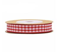 LUMoony 50 Yard 10mm Gingham RibbonPlaid Ribbon Kariertes Band Geschenkband Schleifenband Dekoband Satin Band für DIY Geschenk Verpacken, Partydeko, Hochzeit Weihnachten Dekoration