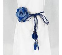 LUMoony Ceinture Skinny à Glands pour Femmes Robes 1Pcs Ceinture à Glands réglable 150cm Mode Mince Tissée Ceinture Mousseline Grande Fleur Ceinture Taille Tressée Femme Ceinture Décorative