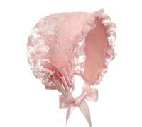 LUMoony Chapeau de baptême pour bébé 1 pièce de 0 à 2 ans - En coton - Pour bébé fille de 0 à 2 ans