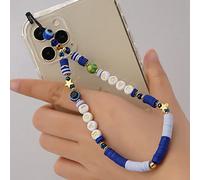 LUMoony Universel Bohème Anti-Perte Chaîne de téléphone Portable Straps Perles colorées Téléphone Pendentif Chaîne de téléphone Portable Bijoux Suspendus Love Alphabet Lettre Perle Chaîne