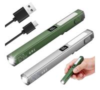 Lumoryx Lampe de Travail LED Rechargeable avec 6 Modes d'Éclairage 2PCS | Lampe Stylo Magnétique COB, Baladeuse Mécanicien avec Clip de Poche, Parfait for Atelier, Réparation Auto, Camping et Urgence