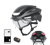 Lumos Ultra Casque de vélo électrique intelligent | Certifié NTA 8776 | Feux avant et arrière LED | Visière rétractable | Contrôle par application | Pour vélo électrique, scooter, cyclisme | Adultes,