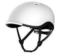 Lumos Ultra MIPS Casque de Vélo Lumières LED Avant & Arrière, Visibilité à 360° - avec Clignotant Unisexe Adulte Casque avec Lumière Vélo de Route Blanc Taille M