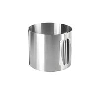 LuMOUzhou Le gâteau cuit. Cercle à gâteau en acier inoxydable réglable Diamètre 16-30 cm Hauteur 6-15 cm(12cm)