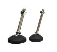LuMOUzhou Les Pieds de Meubles Lourds Peuvent être ajustés Lot de 2 Pieds de nivellement, Base de 60 mm, Filetage M8-M24, Plusieurs Tailles(D60*m16*150mm)
