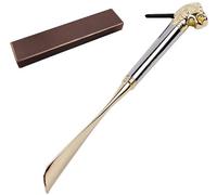 LuMOUzhou Poignée de lion corne chaussure en alliage d'aluminium avec boîte | Noir Rose Or Argent Onecolor 31,5x3,5 cm Outils for la maison : Outil en métal for hommes femmes seniors