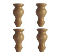 LuMOUzhou Remplacement des Jambes de Meubles en Bois Pieds de Meubles de Remplacement en chêne for Divers Meubles, Lot de 4, 3,1 à 7 Pouces(6inch/15cm)